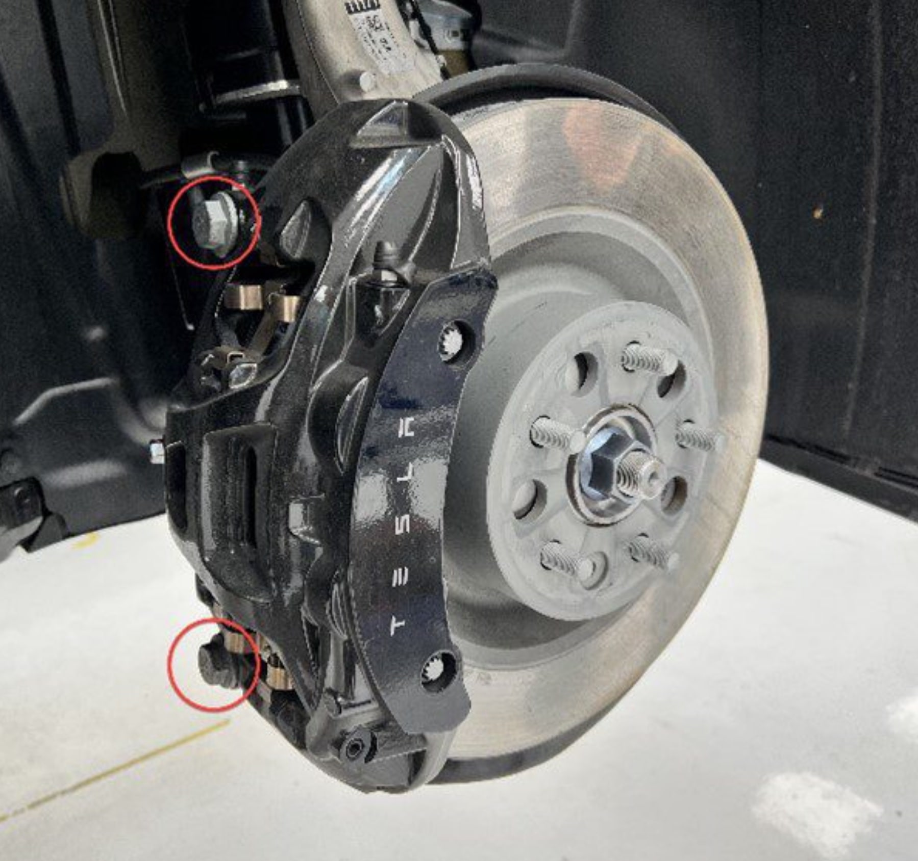 oem caliper model s plaid